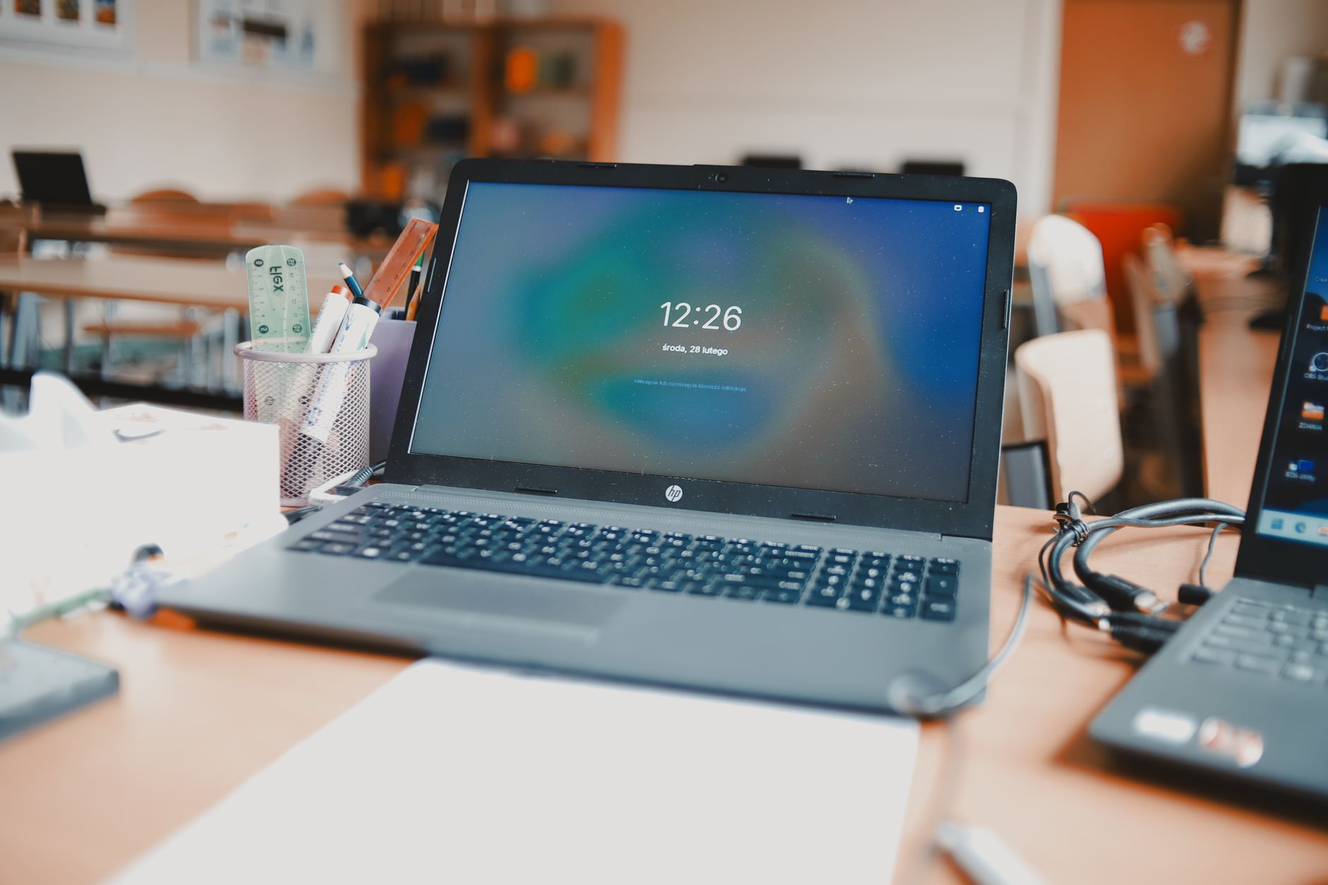 Open laptop ready for everyday work